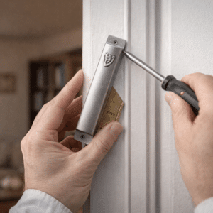 Guide étape par étape pour poser une mézouza cashère sur le montant droit de la porte